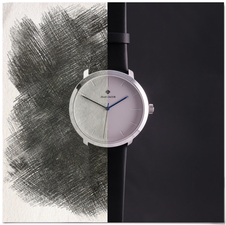 Modern Copenhagen Watch Half Sketch