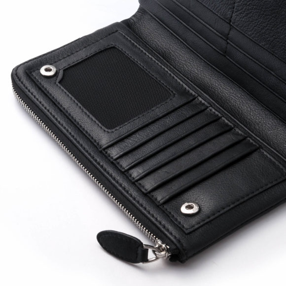 Milan Black Leather Wallet Unisex JEAN JACOB2